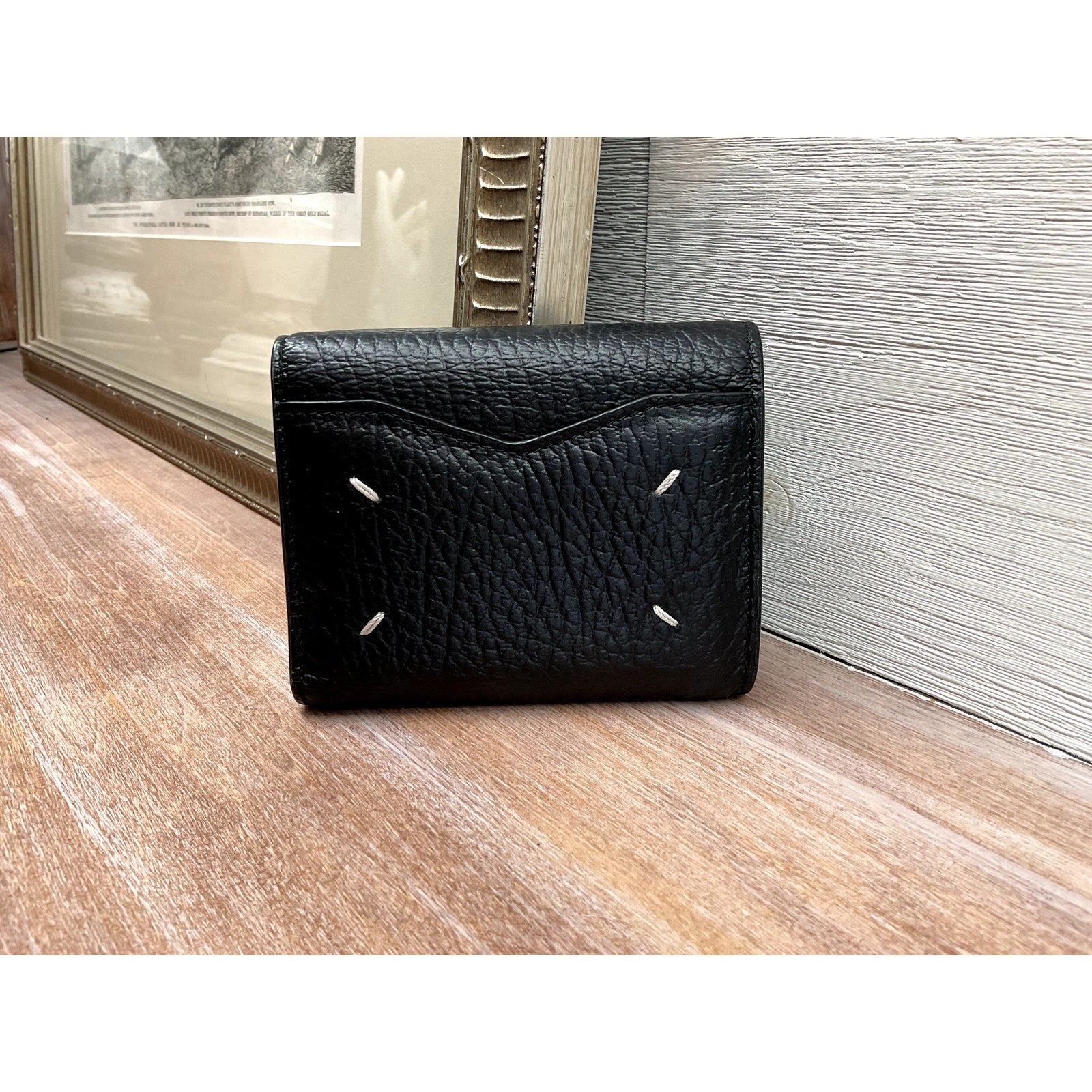 MAISON MARGEILA Black Compact Wallet