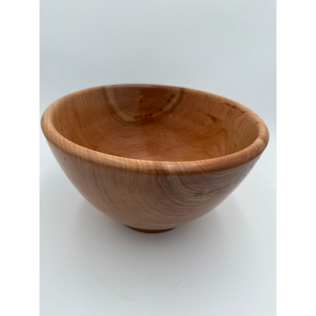 Hand Turned Wood Bowl, Black Cherry Deep Salad Bowl, Handmade Hardwood, Food Safe Bowl, Unique High Quality
