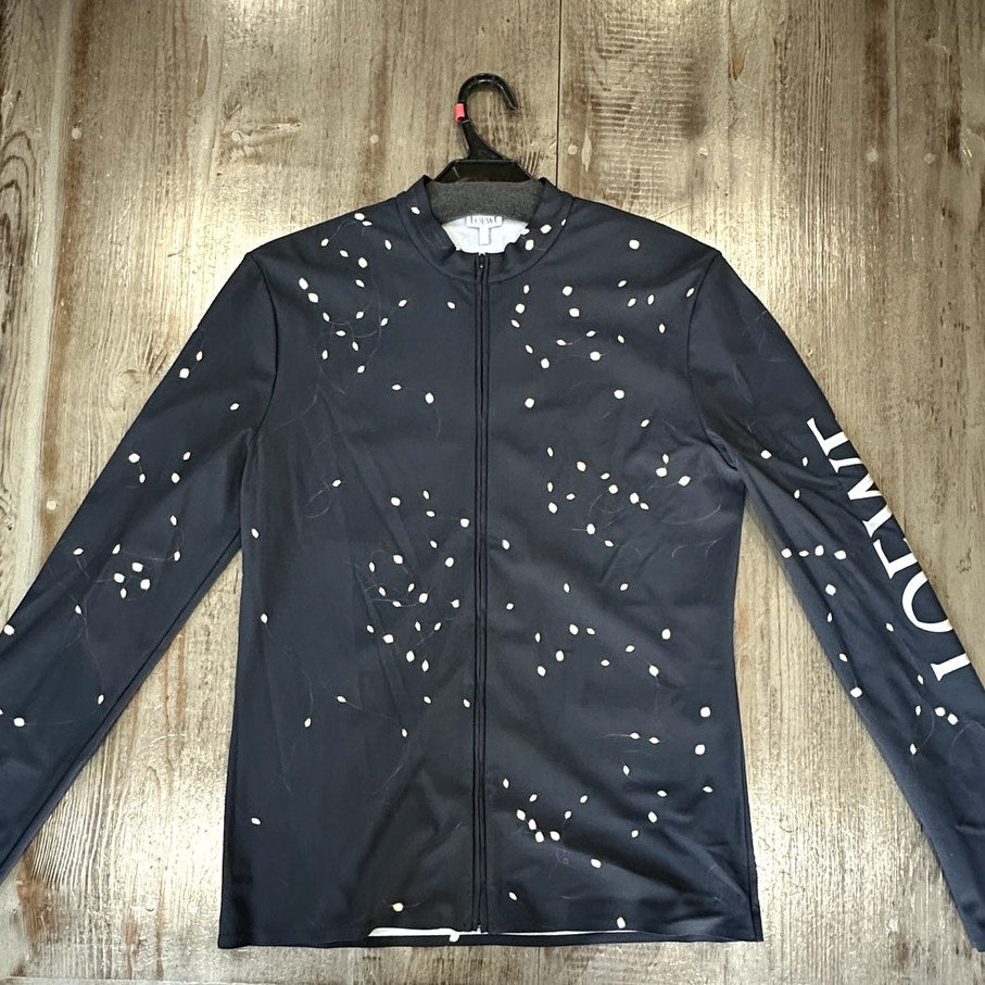 Loewe 2023 slim fit LED light print stretch zip up jacket