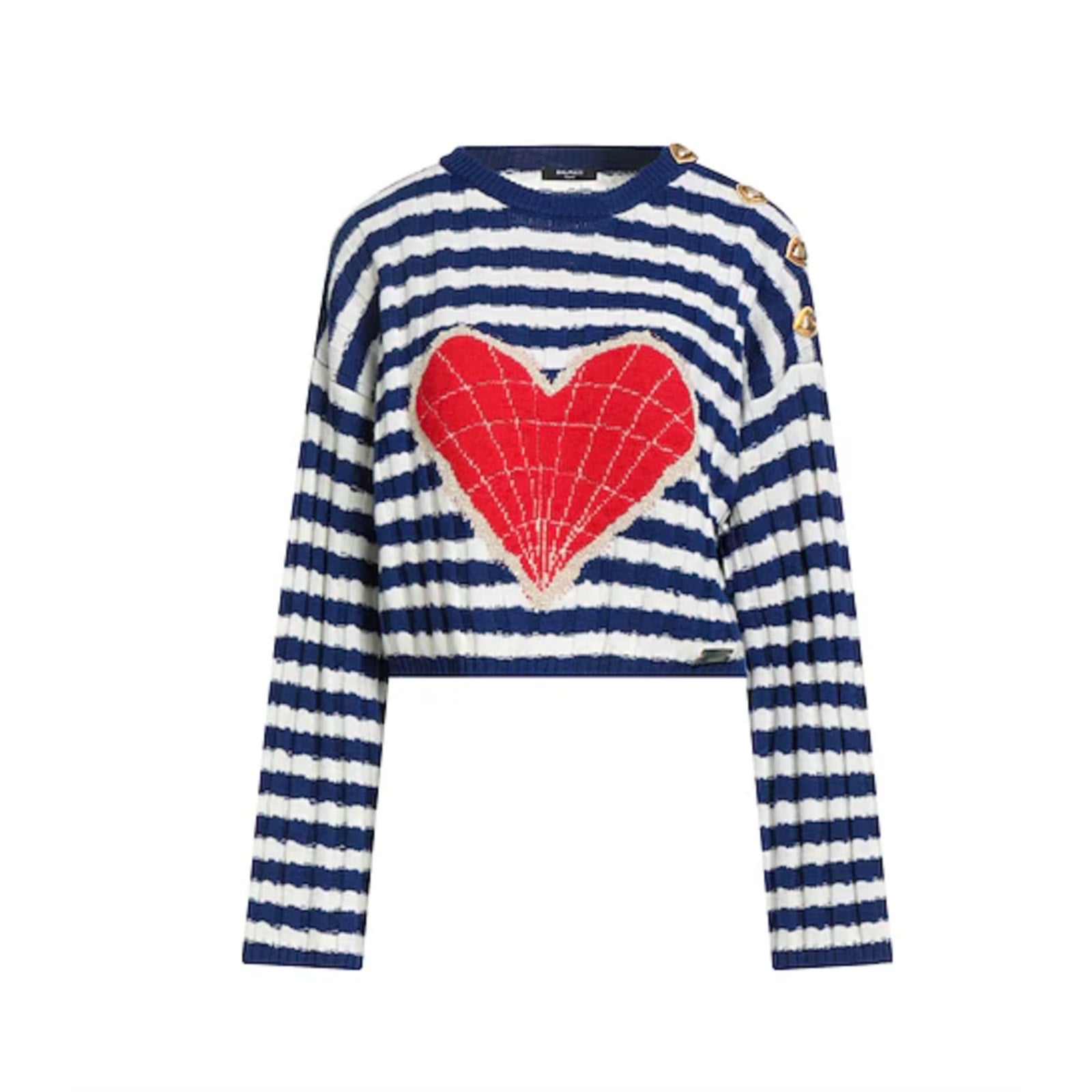 6476 - Balmain Heart Pullover Sweater - Size 8 - NWT
