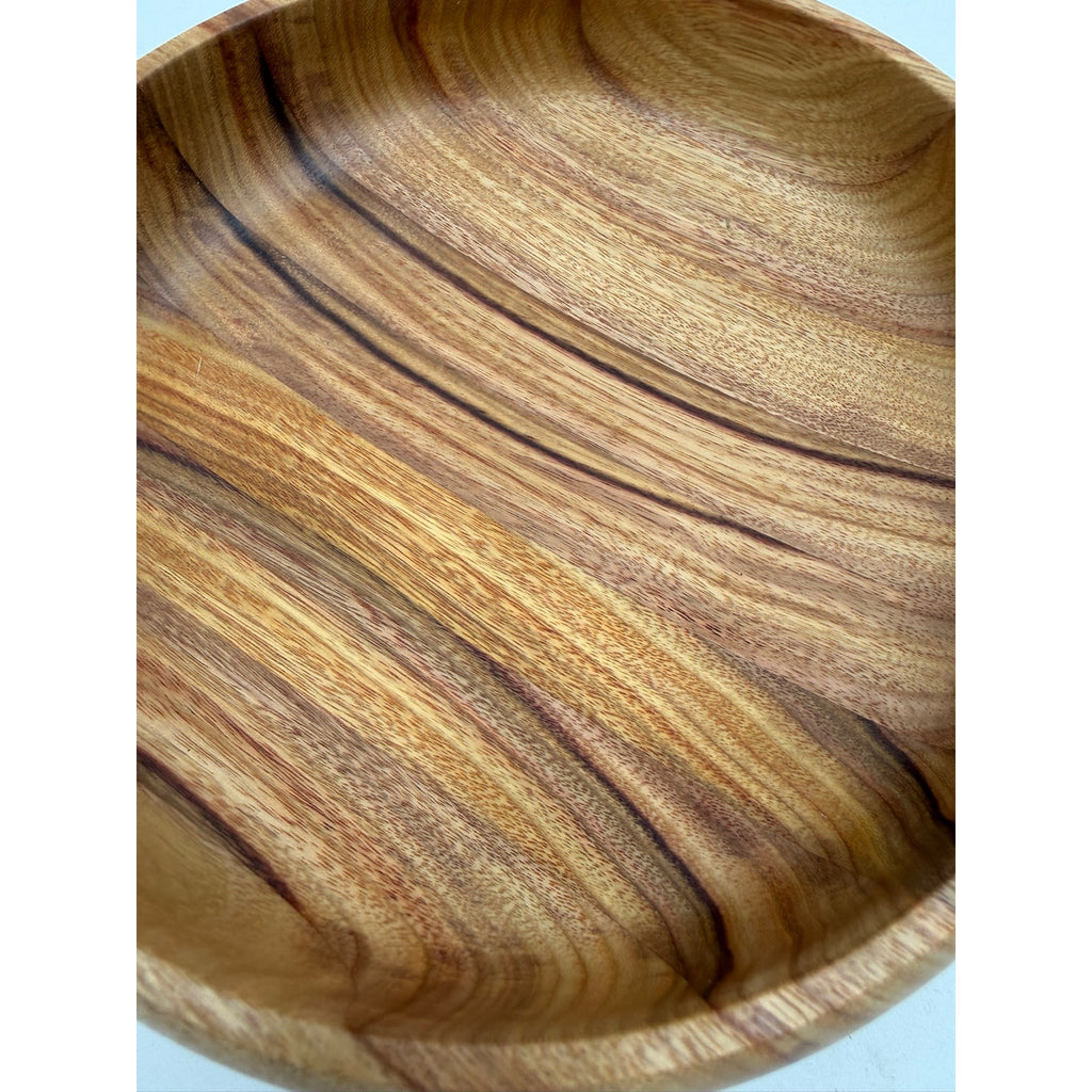 Canary Wood Hand Turned Bowl 7.5 by 2 inches, decorative wood bowl, functional catchall, food safe finish, handmade gift