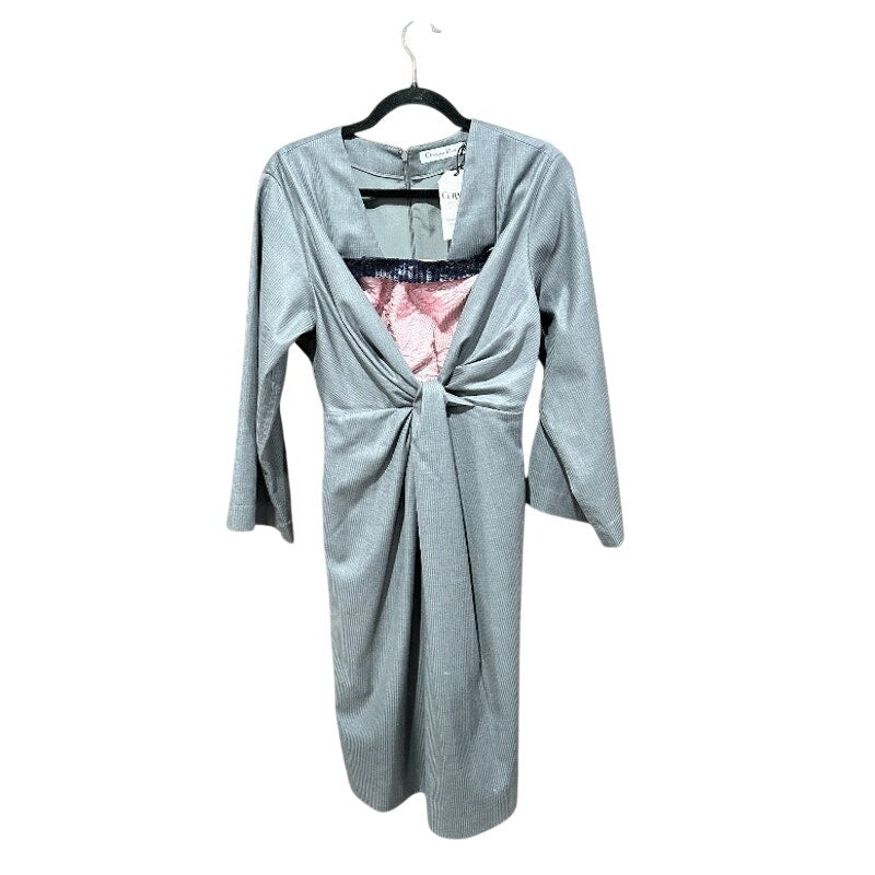 Christian Dior Vintage RARE 2000s Wool Dress Gray Size 00-2