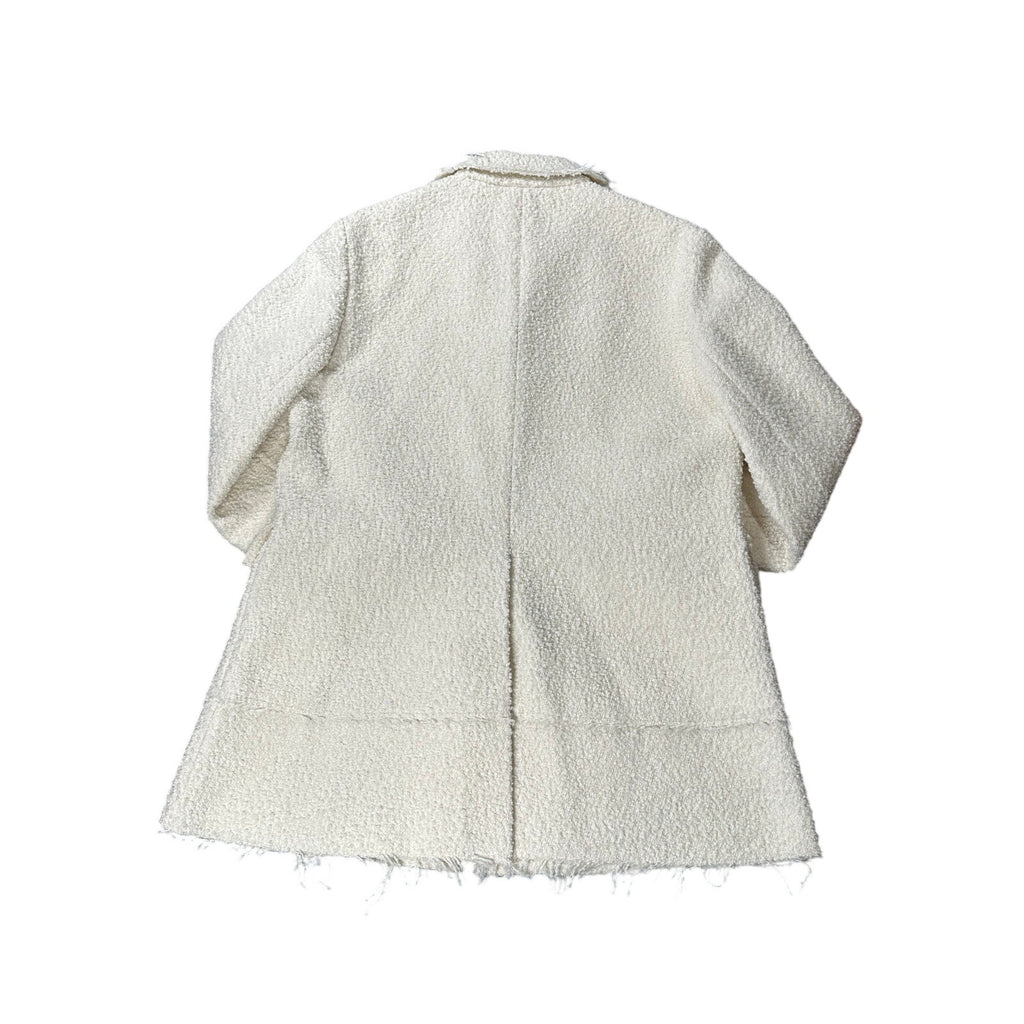 Bottega Veneta Pre-Fall 2019 Bouclé Jacket Winter White Size 48