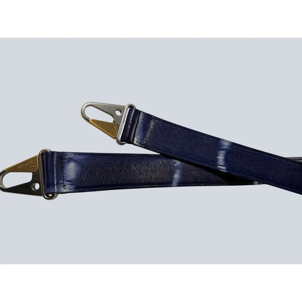 Dion Lee Cloud Stripe Leather handbag strap with Silver Hardware