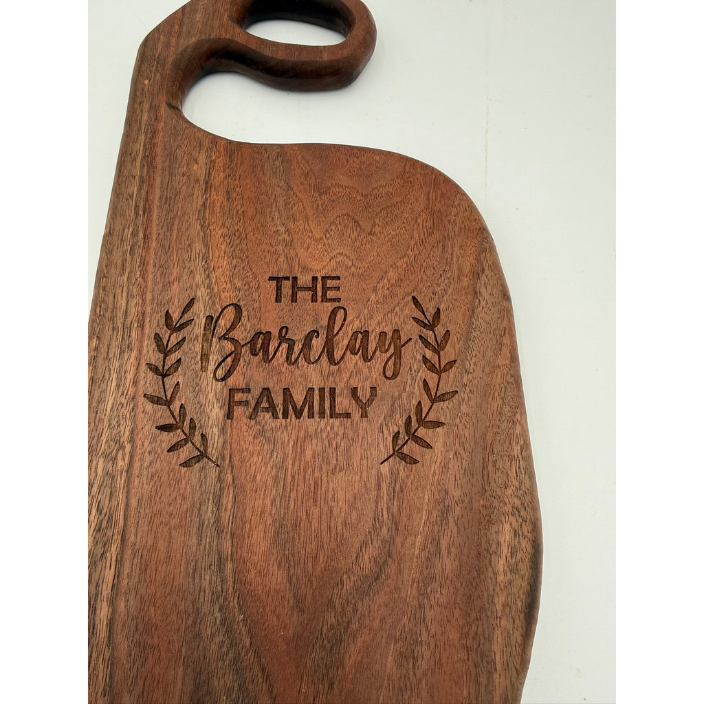 Walnut Charcuterie Board with Personalization (+$20)