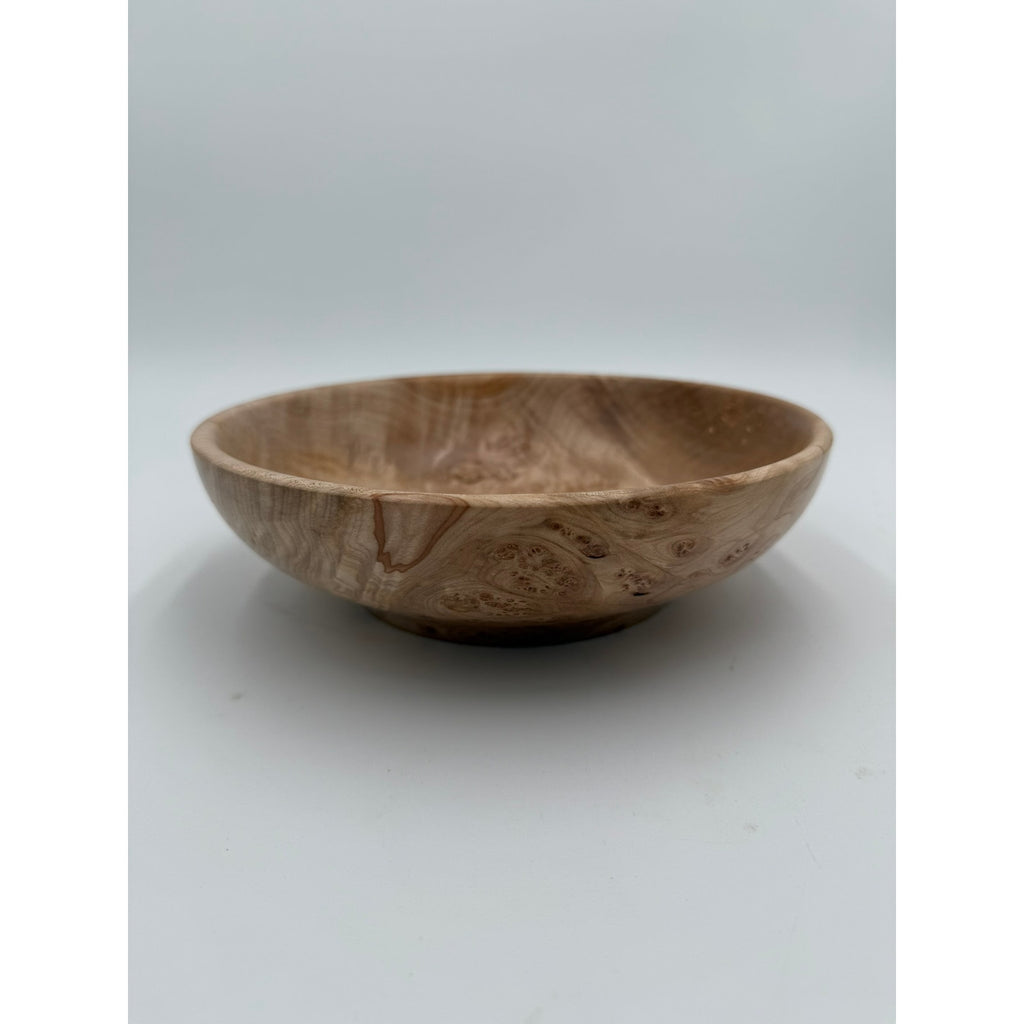 Rare Figured Maple Burl Bowl