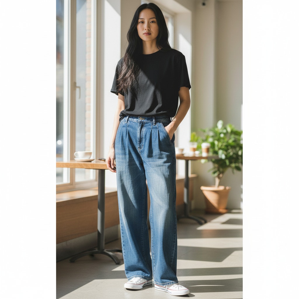 Nili Lotan Flora Wide Leg High Rise Jeans Size 30