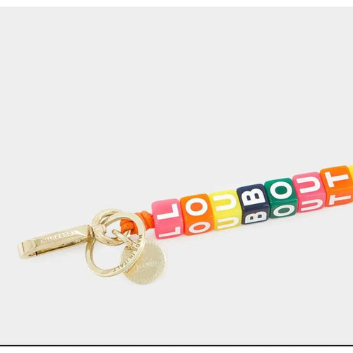 5282 - Christian Louboutin Beaded Keychain - NEW