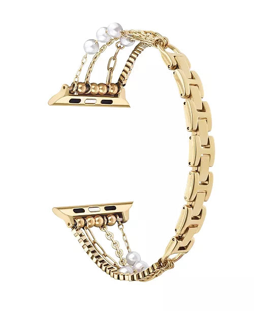 PoshTech Apple Watch Band Gold Silver Layered Chain All Sizes NWT