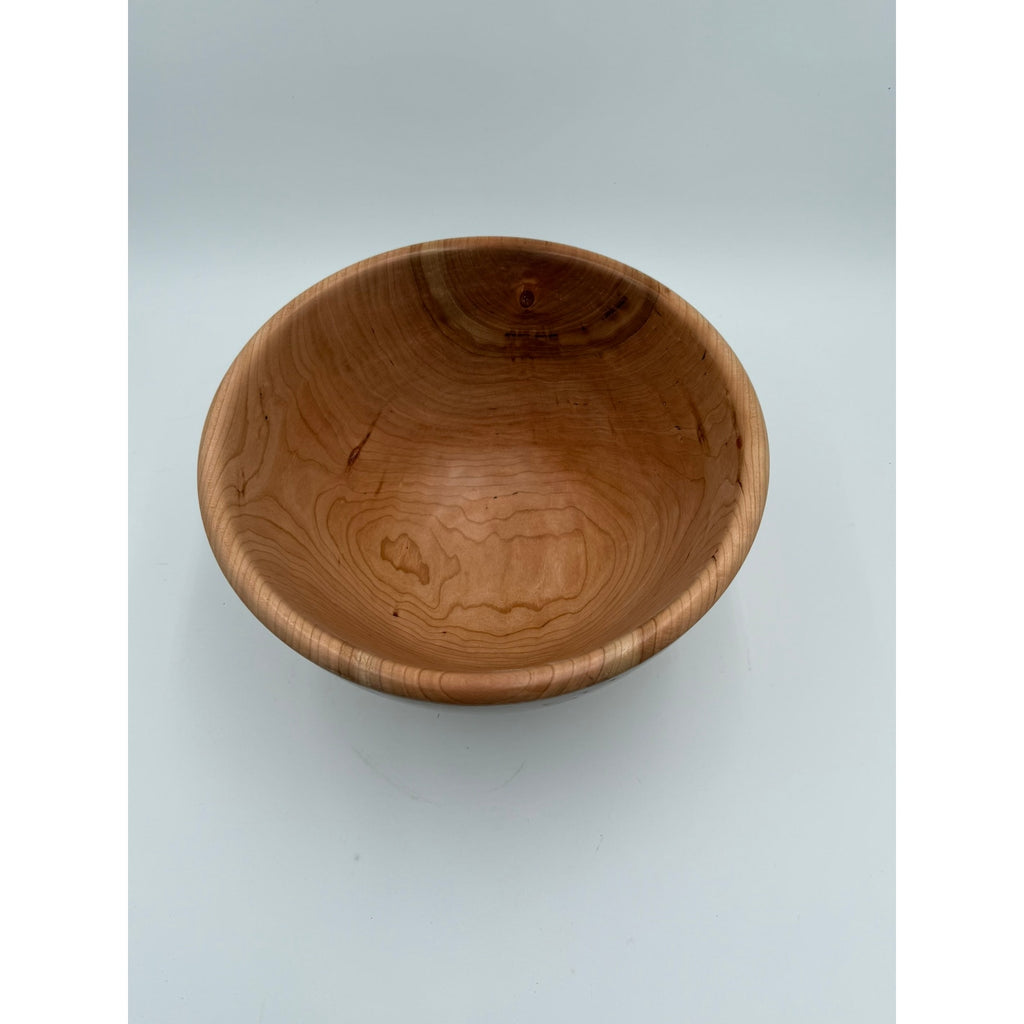 Hand Turned Wood Bowl, Black Cherry Deep Salad Bowl, Handmade Hardwood, Food Safe Bowl, Unique High Quality