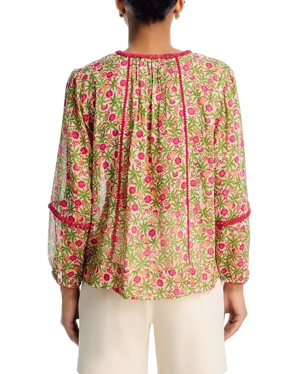 New Poupette St Barth/Psbc Ltd Blouse Lara Ct Sari - Size XS