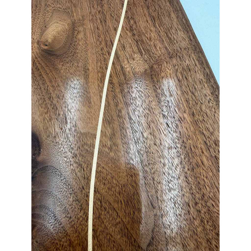 Walnut Charcuterie Board with Maple Inlay, 26.75 x 7.25 x 0.75, serving tray, decorative kitchen, hostess gift