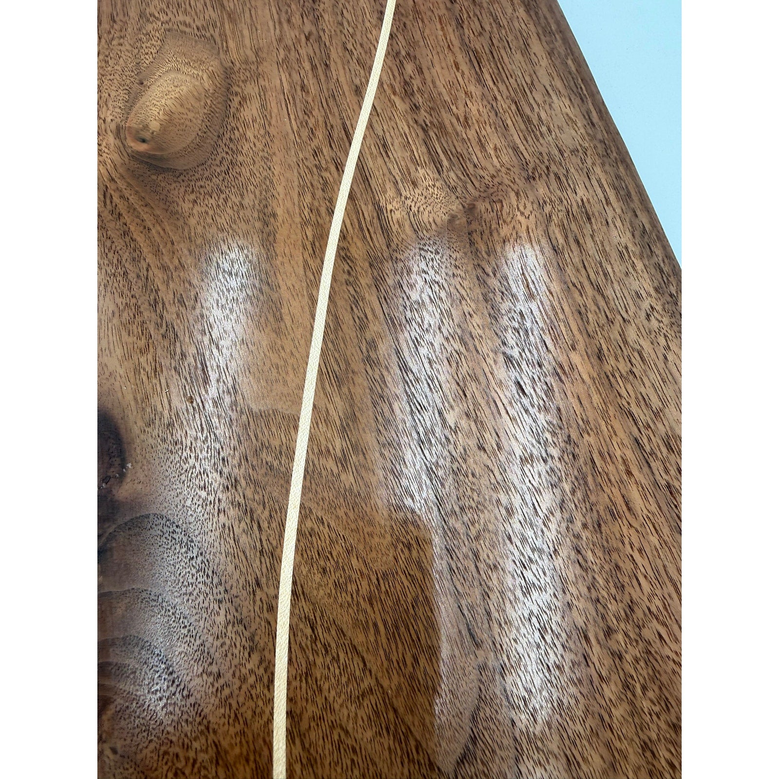 Walnut Charcuterie Board with Maple Inlay, 26.75 x 7.25 x 0.75, serving tray, decorative kitchen, hostess gift