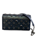 CURATED by Kira Christian Louboutin Paloma black calf leather crossbody clutch with Loubinthesky spike embellishments