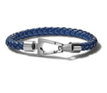 Bulova Jewelry Men's Marine Star Braided Leather Bracelet with Tuning Fork Clasp - NWT