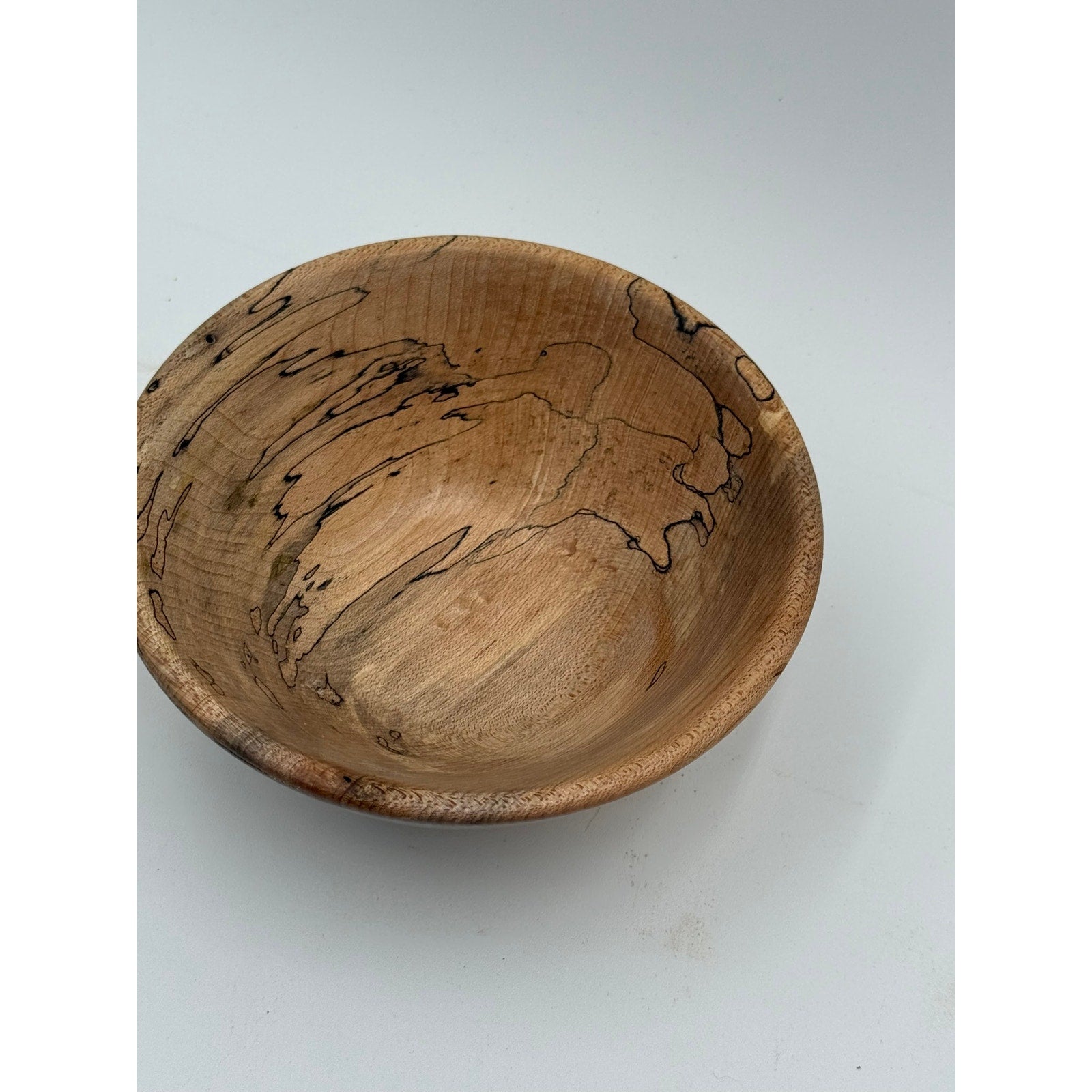 Hand Turned Spalted Maple Wood Bowl 5.25 x 2, food safe finish, decorative small serving dish, handmade home decor
