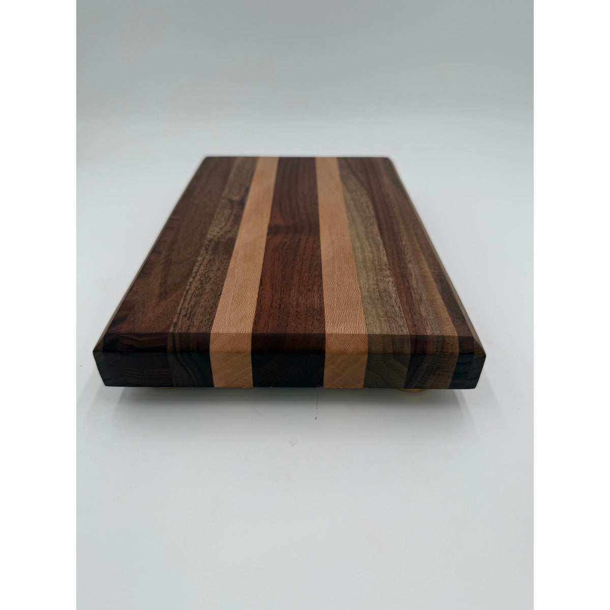 Walnut and Sycamore Cutting Board, Edge Grain, 12x8x1.5 Inch, Hand Crafted, SKU 1480