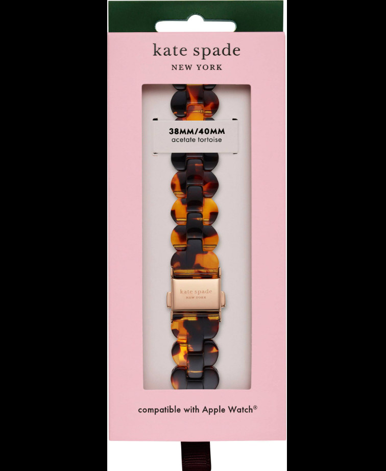 Kate Spade Tortoise Link Apple Watch Band 38mm New