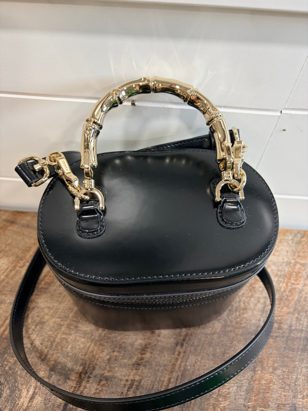 7284 - Gucci Mini Vanity Bag with bamboo handle - NWT