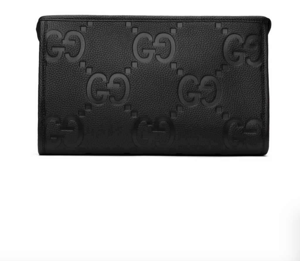 6929 - Gucci Jumbo GG Pouch - Black - NWT