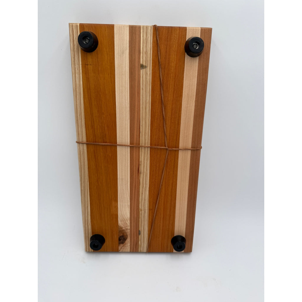 Handmade Hardwood Kitchen Board, edge grain craftsmanship, 15.5 x 8.5 x 1.75, prep and serve, chef quality