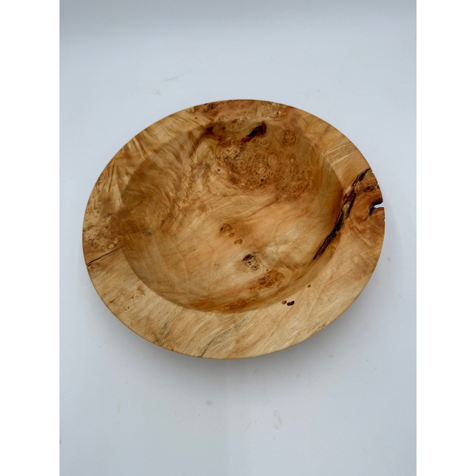 Box Elder Burl Hand Turned Wood Bowl 12x2.25, rare hardwood, artisan crafted, food safe finish, centerpiece, home decor