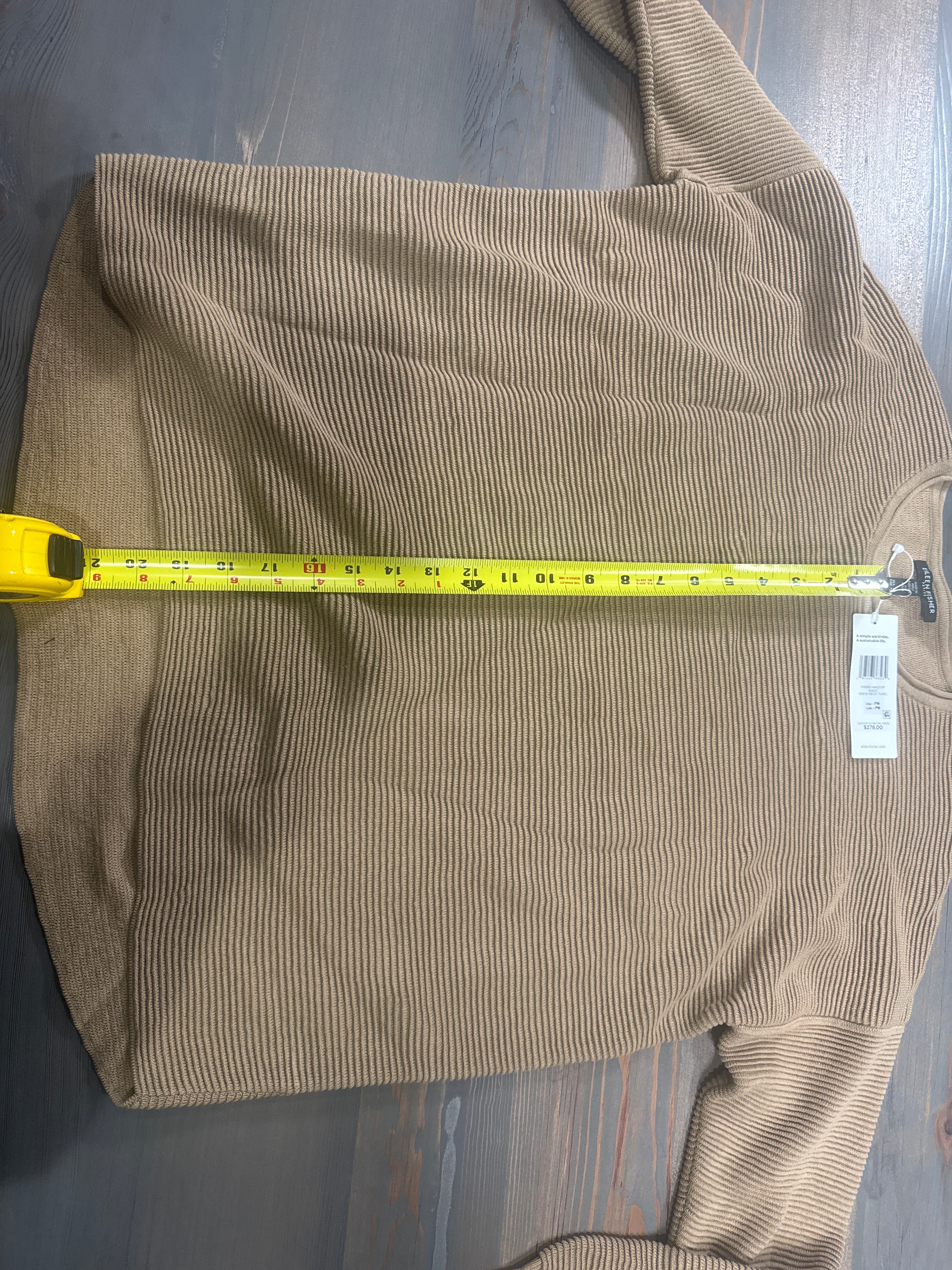 5668 - Eileen Fisher Crew Neck Tunic - Size M - NWT - Retail $278