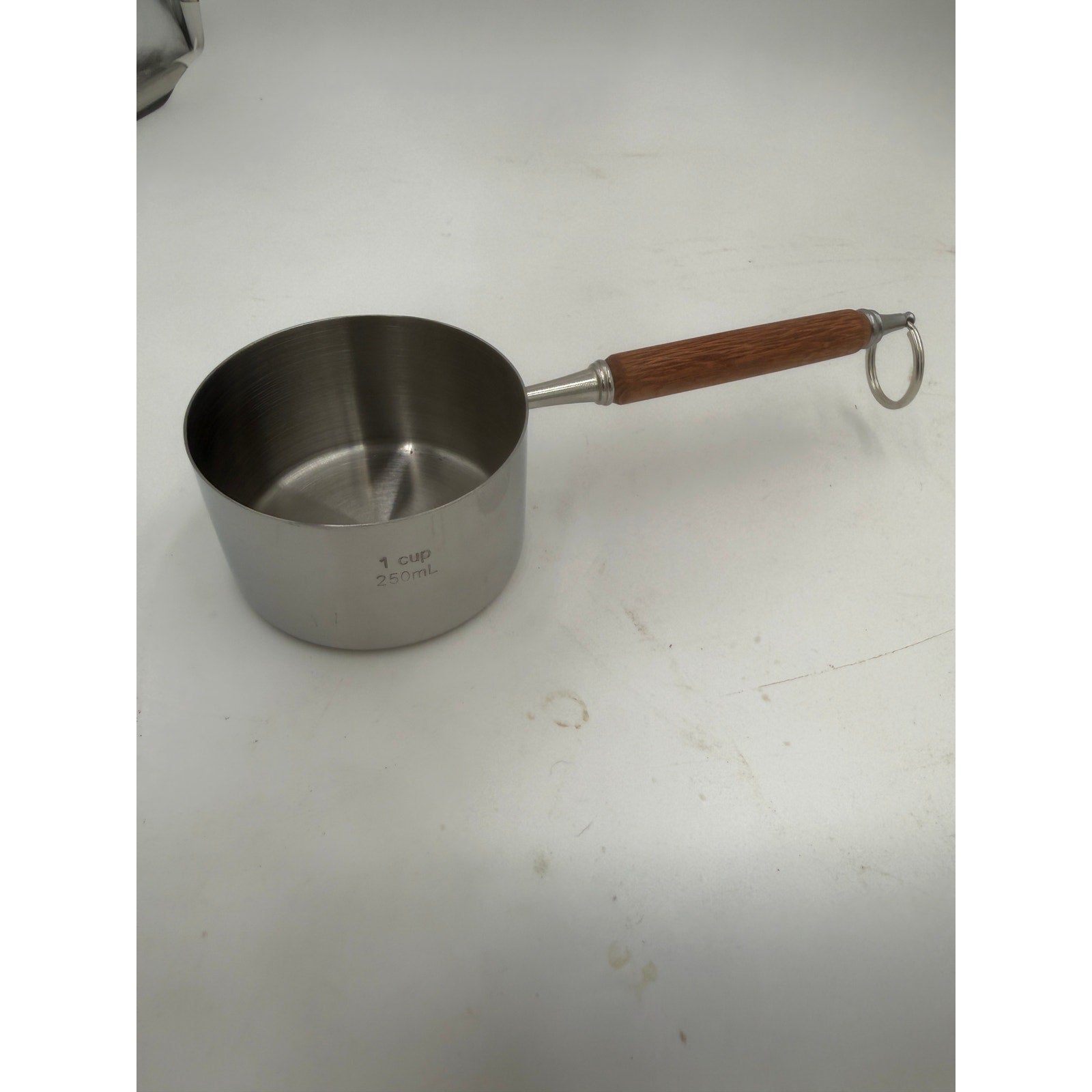 Handcrafted Measuring Cups Set of Four, Lacewood Handles, 1 Cup to 1/4 Cup, SKU 1425 1426