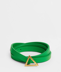 6961 - Bottega Veneta Leather Belt - Parakeet Green - Size 80 - NWT