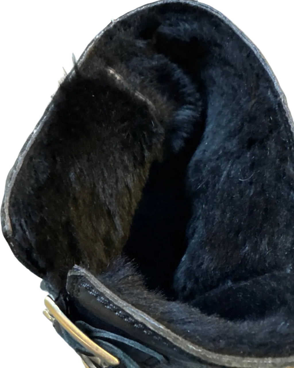 Black horse bridle with leather straps on a neutral background