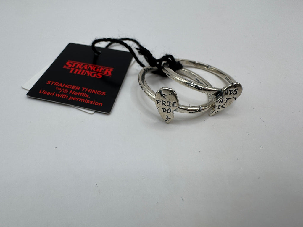 Pandora Stranger Things Friends Don't Lie Splitable Ring - Size 8.5 - New in Box