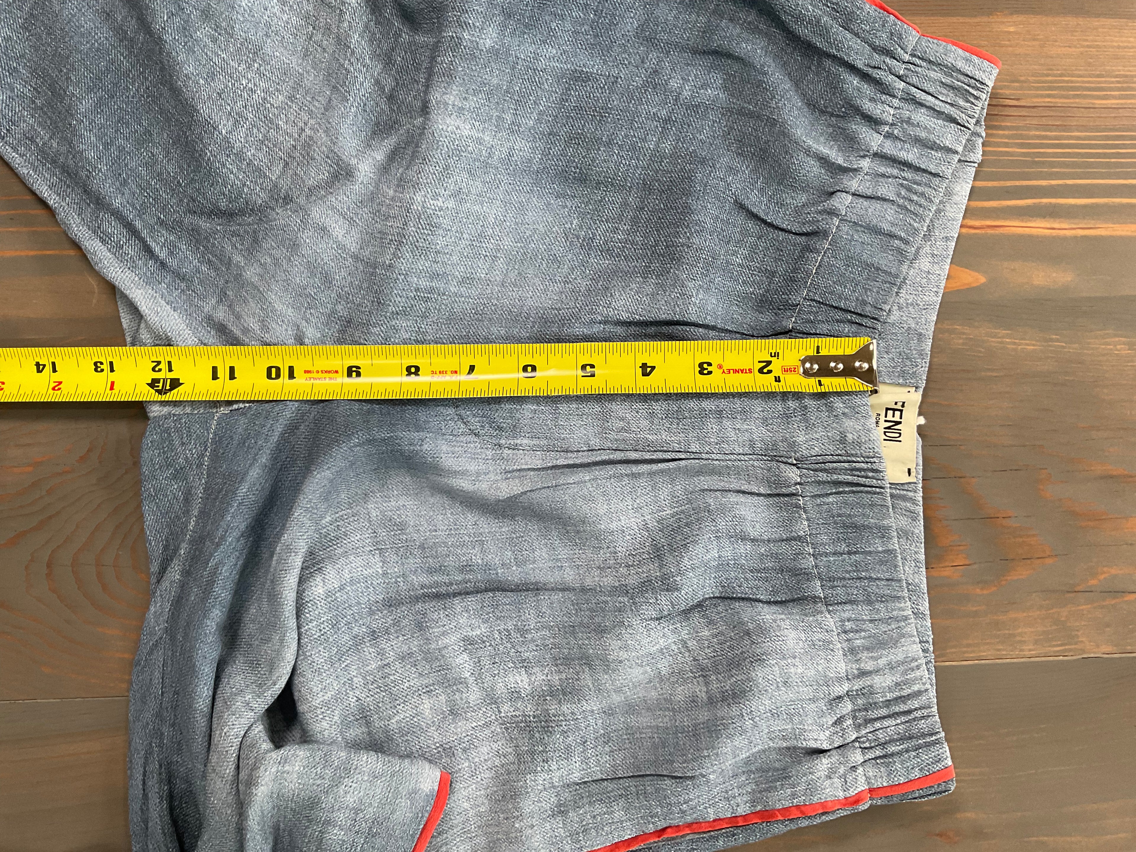 Fendi Viscose Relaxed Fit Pants - Size 42 IT