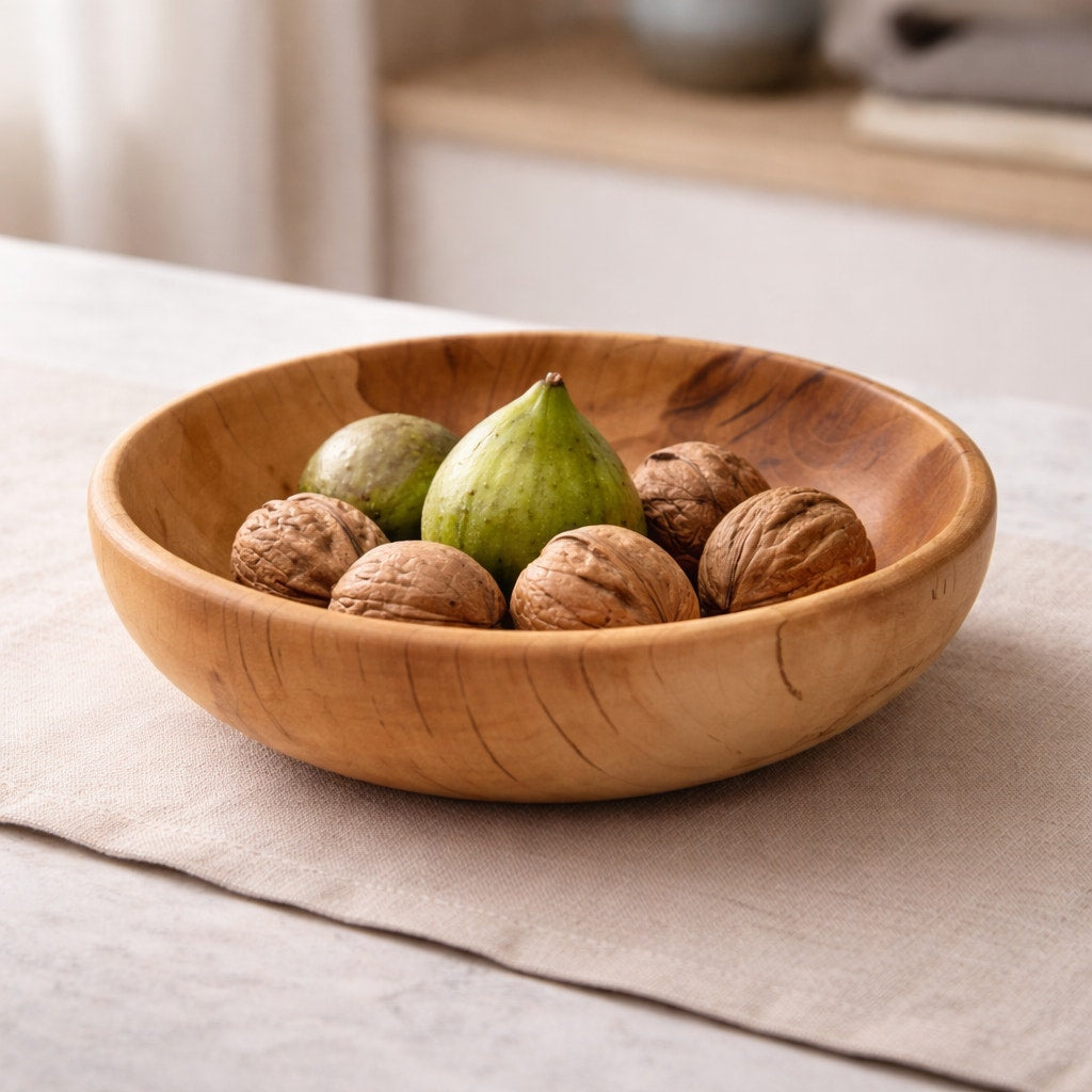 Hand Turned Apple Wood Bowl 5.5 x 1.5 Inches, food safe finish, handmade woodturning, decorative or functional, small serving dish