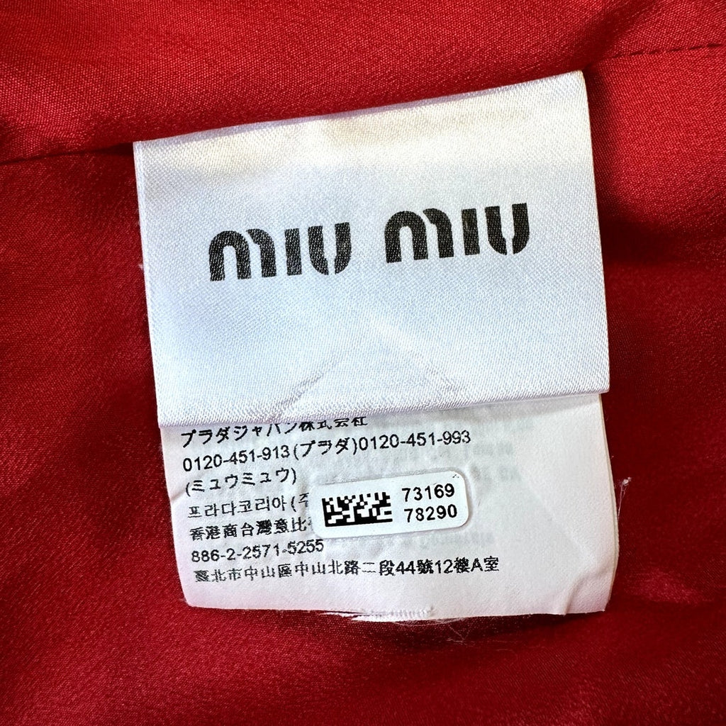 Miu Miu Strawberry Print Wrap Dress - Size 40