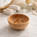 Hand Turned Wooden Ring Cup and Trinket Dish, assorted woods, handmade catchall, bedside jewelry holder, unique gift