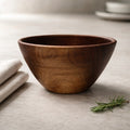 Hand Turned Walnut Wood Bowl 8x5