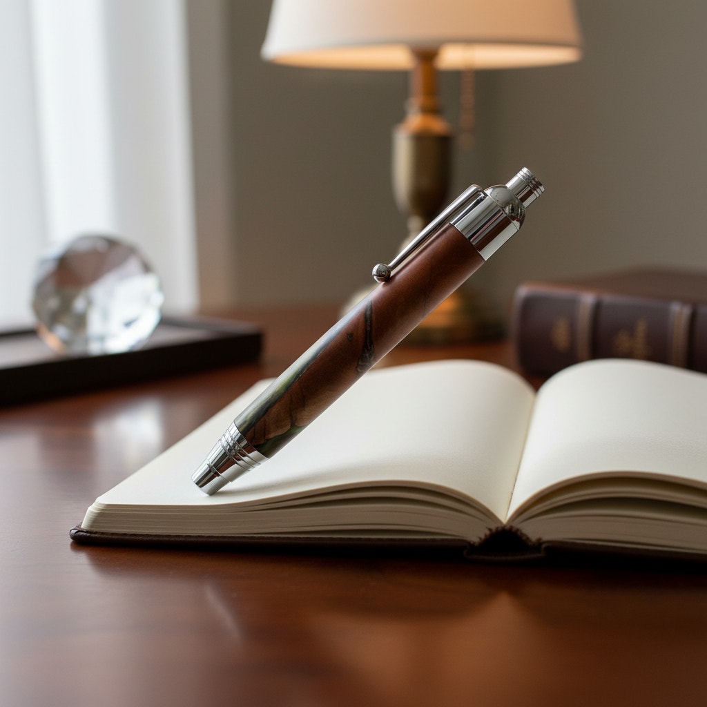Hand Turned Pencil With Interchangeable Pen Insert, Large 5.6 mm Lead, Sketching Pencil, Handmade High Quality