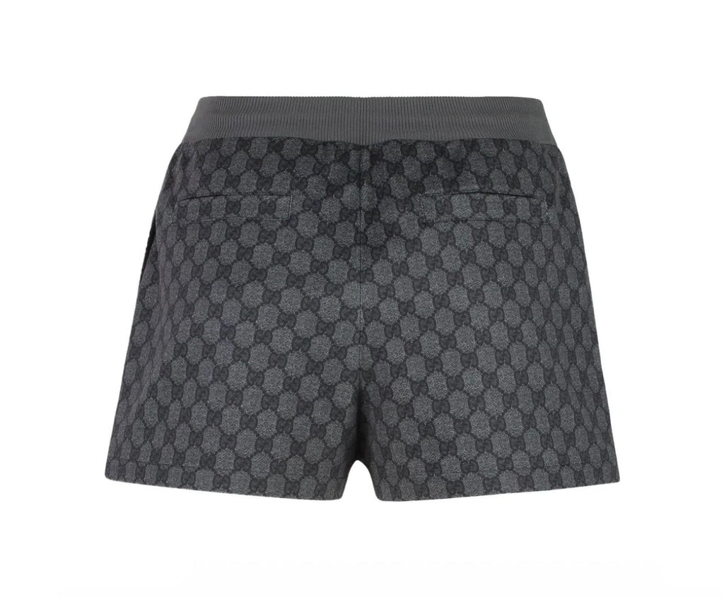 6601 - Gucci Tech Fabric Lined Shorts - Gray - Size L NWT
