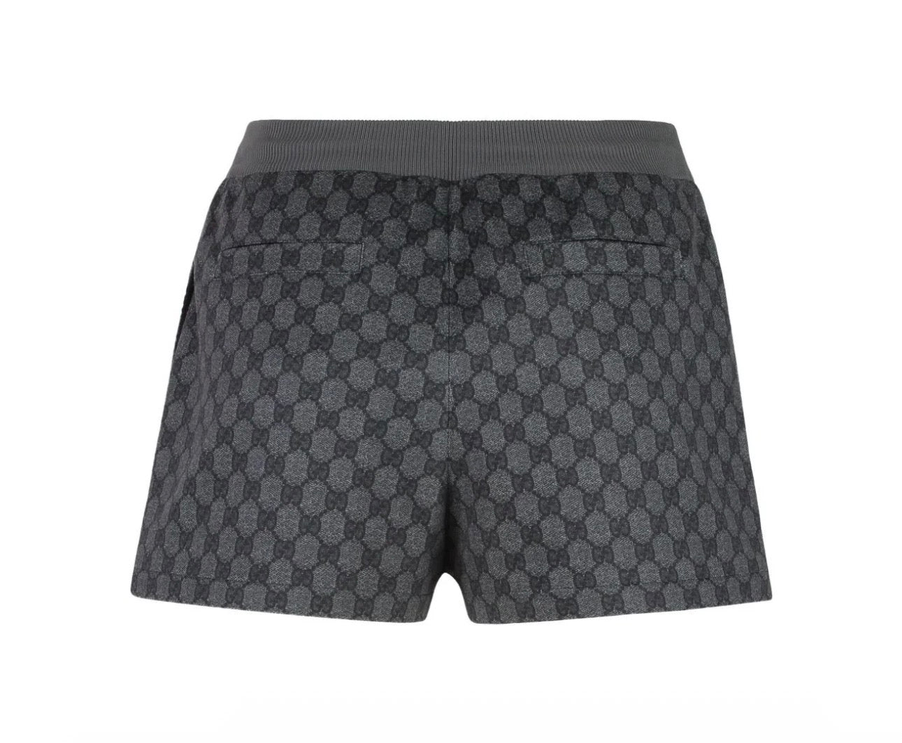 6601 - Gucci Tech Fabric Lined Shorts - Gray - Size L NWT
