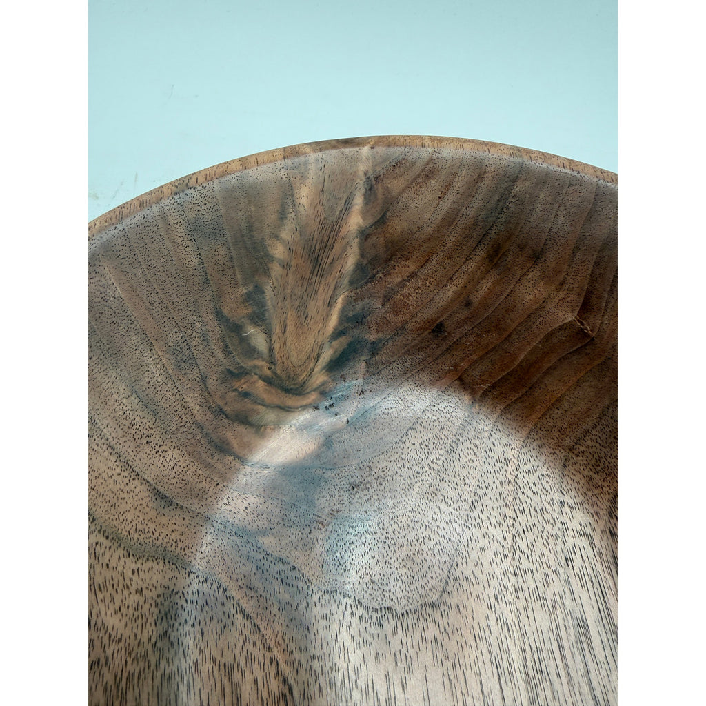 Hand Turned Walnut Bowl for the Home, 9.5x2.5 Inches, SKU 1411, One of a Kind