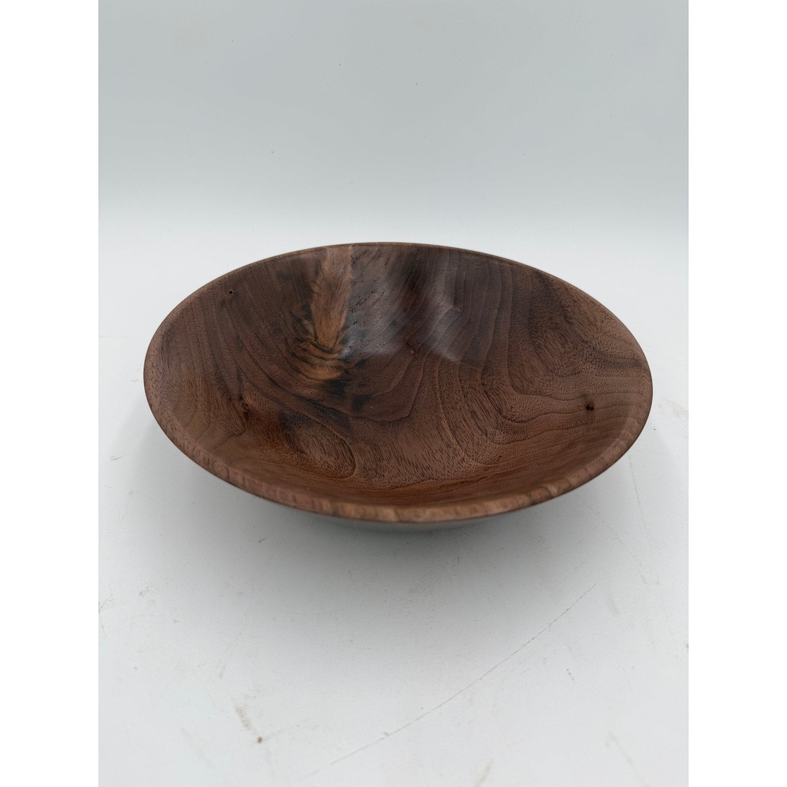 Hand Turned Walnut Bowl for the Home, 9.5x2.5 Inches, SKU 1411, One of a Kind