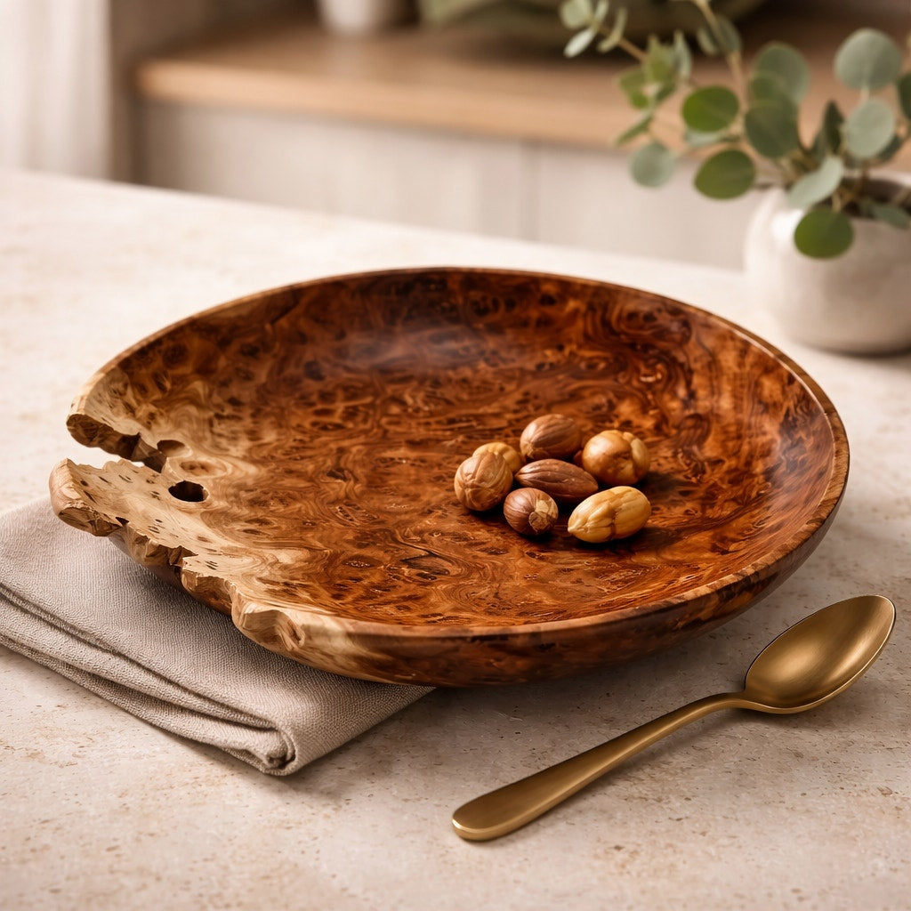 Australian Brown Malee Burl Bowl