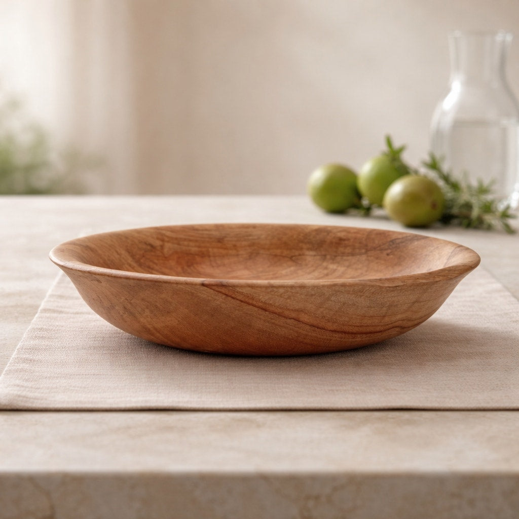 Hand Turned Spalted Maple Wood Bowl 11.5"