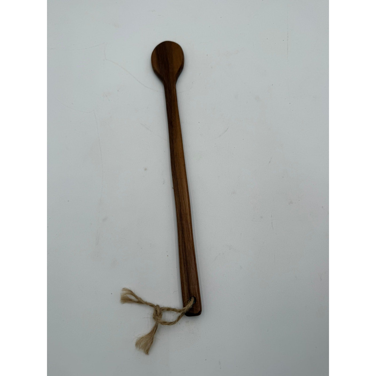 Handmade Walnut and Maple Wooden Spoons, 13–14 inch length, food safe finish, everyday cooking, stirring and serving