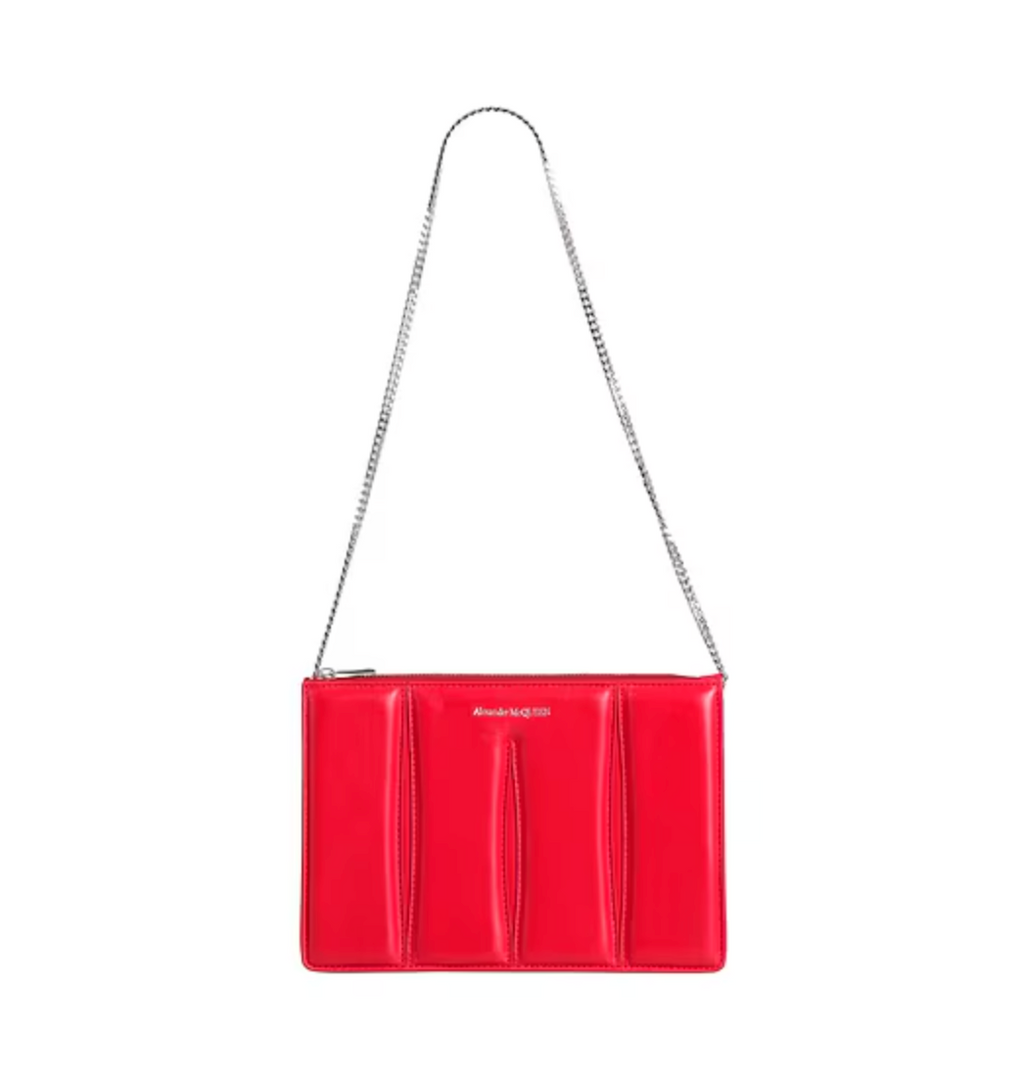 7402 - Alexander McQueen Red Slash Pochette - NWT