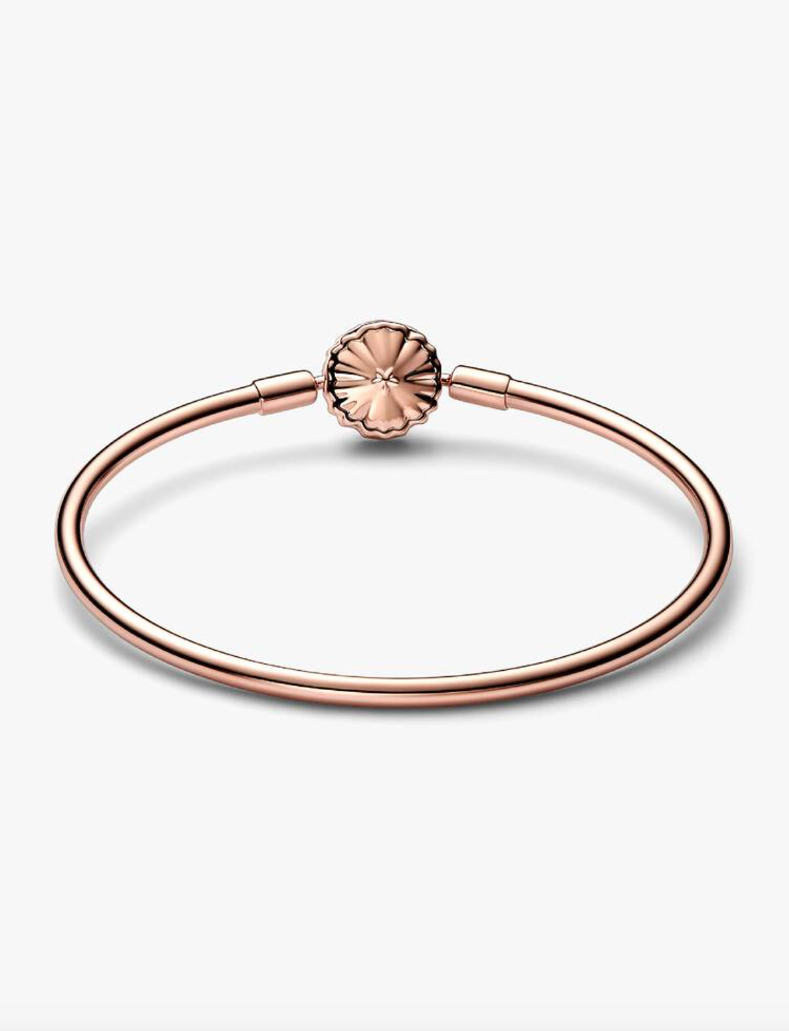 Pandora Moments Sparkling Snowflake Clasp Bangle in Rose Gold - New in Box