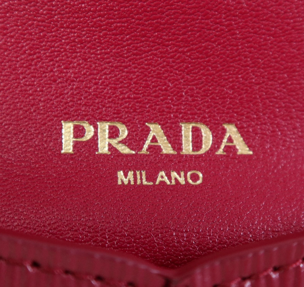 7290 - Prada Saffiano Leather Envelope Wallet Clutch