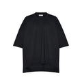 Rosetta Getty Collapsed T-Shirt Black Scuba - Size XS Oversized