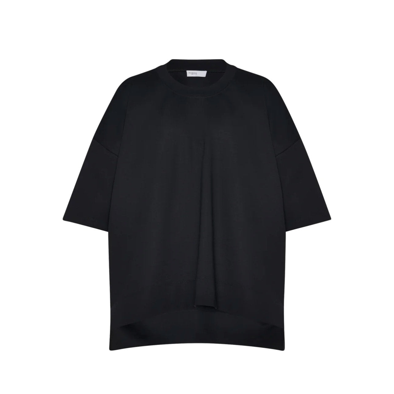Rosetta Getty Collapsed T-Shirt Black Scuba - Size XS Oversized