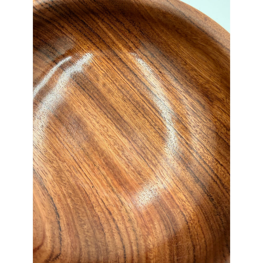 Hand Turned Bubinga Wood Bowl 7 x 2.5 inches, exotic hardwood, handmade, food safe finish, decorative or functional, fruit or snack dish